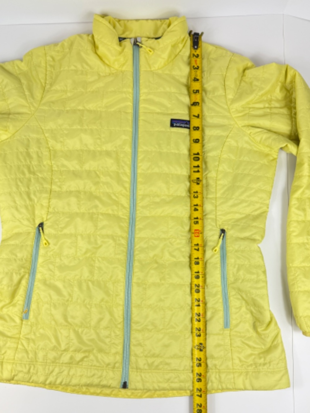 Patagonia Nano Puff Jacket Womens Yellow PrimaLoft Insulated Coat Size L - Picture 7 of 8
